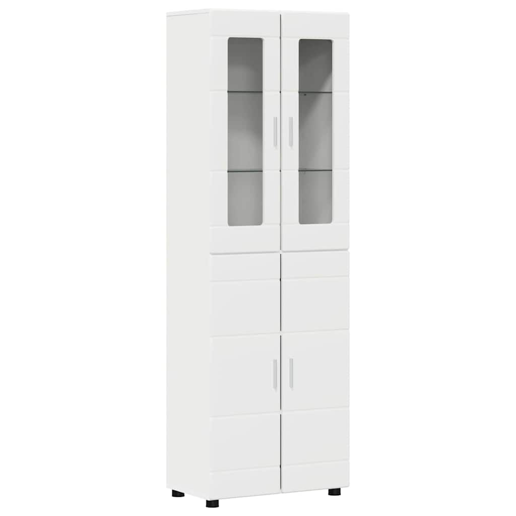 Credenza con porta Bianco 60 x 35 x 182 cm Legno multistrato 3397914