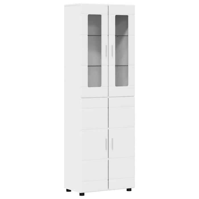 Credenza con porta Bianco 60 x 35 x 182 cm Legno multistrato 3397914