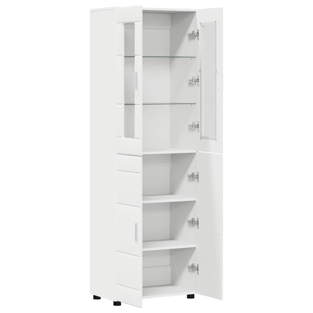Credenza con porta Bianco 60 x 35 x 182 cm Legno multistrato 3397914
