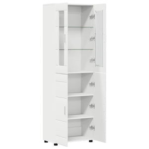 Credenza con porta Bianco 60 x 35 x 182 cm Legno multistrato 3397914