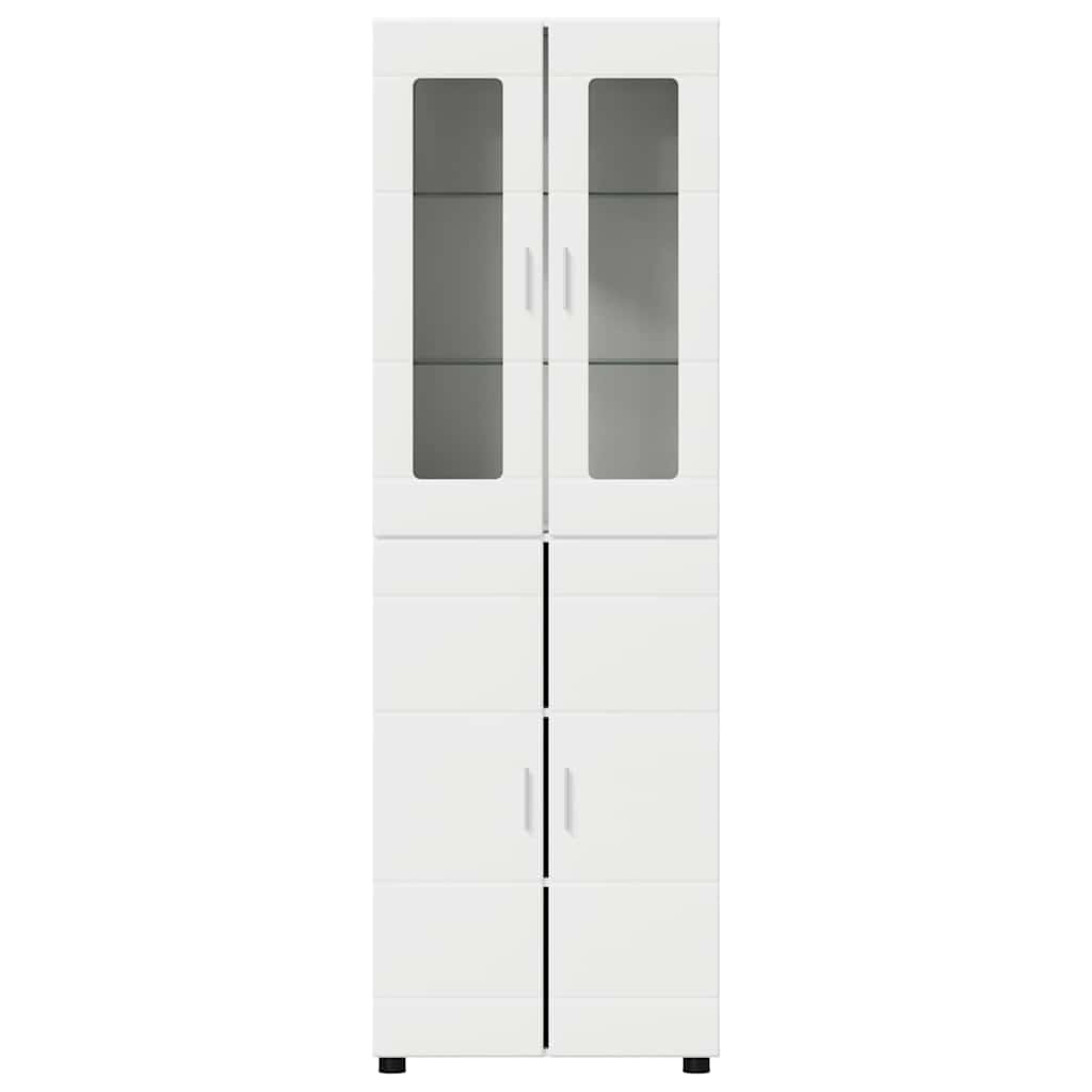 Credenza con porta Bianco 60 x 35 x 182 cm Legno multistrato 3397914