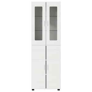 Credenza con porta Bianco 60 x 35 x 182 cm Legno multistrato 3397914