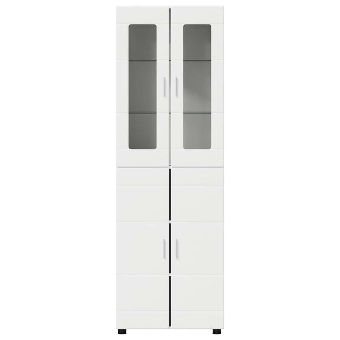 Credenza con porta Bianco 60 x 35 x 182 cm Legno multistrato 3397914