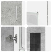 Credenza Grigio cemento 60 x 35 x 182 cm Legno multistrato 3397917