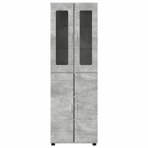 Credenza Grigio cemento 60 x 35 x 182 cm Legno multistrato 3397917