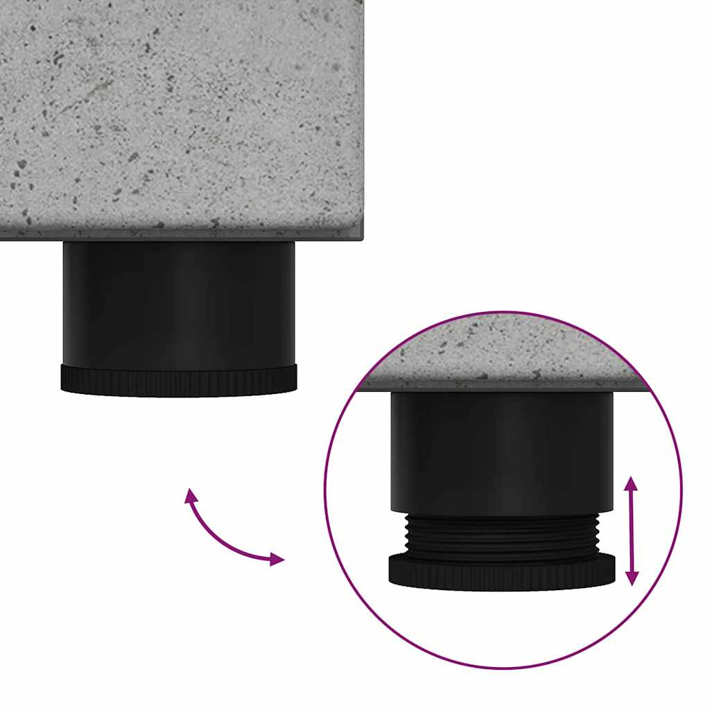 Credenza Grigio cemento 60 x 35 x 182 cm Legno multistrato 3397917