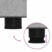 Credenza Grigio cemento 60 x 35 x 182 cm Legno multistrato 3397917