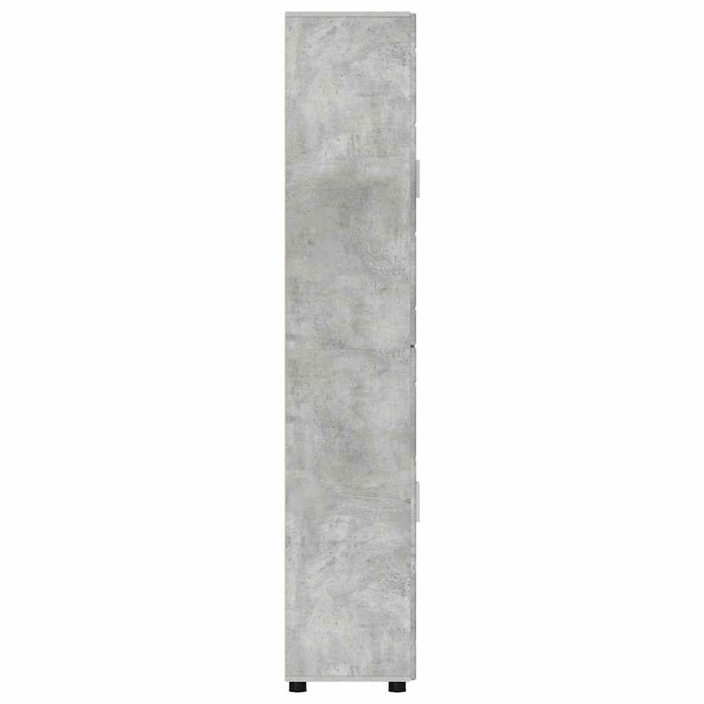Credenza Grigio cemento 60 x 35 x 182 cm Legno multistrato 3397917