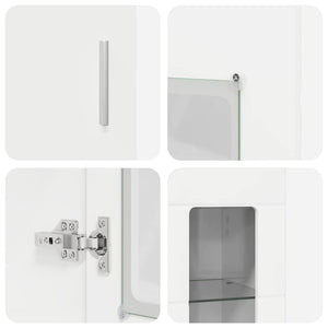 Credenza Bianco Lucido 60 x 35 x 182 cm Legno multistrato 3397918