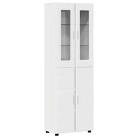 Credenza Bianco Lucido 60 x 35 x 182 cm Legno multistrato 3397918