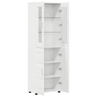 Credenza Bianco Lucido 60 x 35 x 182 cm Legno multistrato 3397918