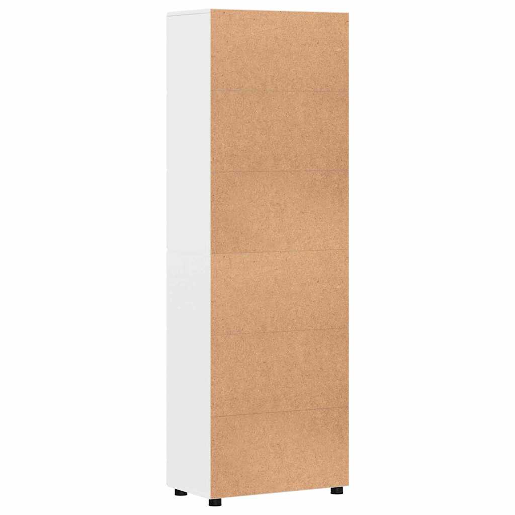 Credenza Bianco Lucido 60 x 35 x 182 cm Legno multistrato 3397918