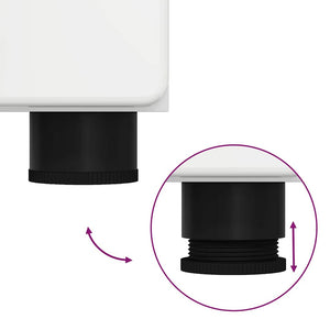 Credenza Bianco Lucido 60 x 35 x 182 cm Legno multistrato 3397918