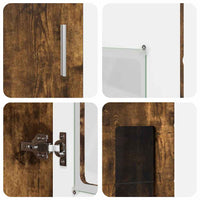 Credenza Rovere fumé 60 x 35 x 182 cm Legno multistrato 3397919