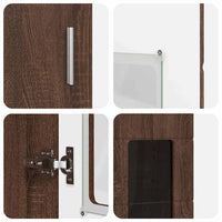 Credenza Rovere Marrone 60 x 35 x 182 cm Legno multistrato 3397921