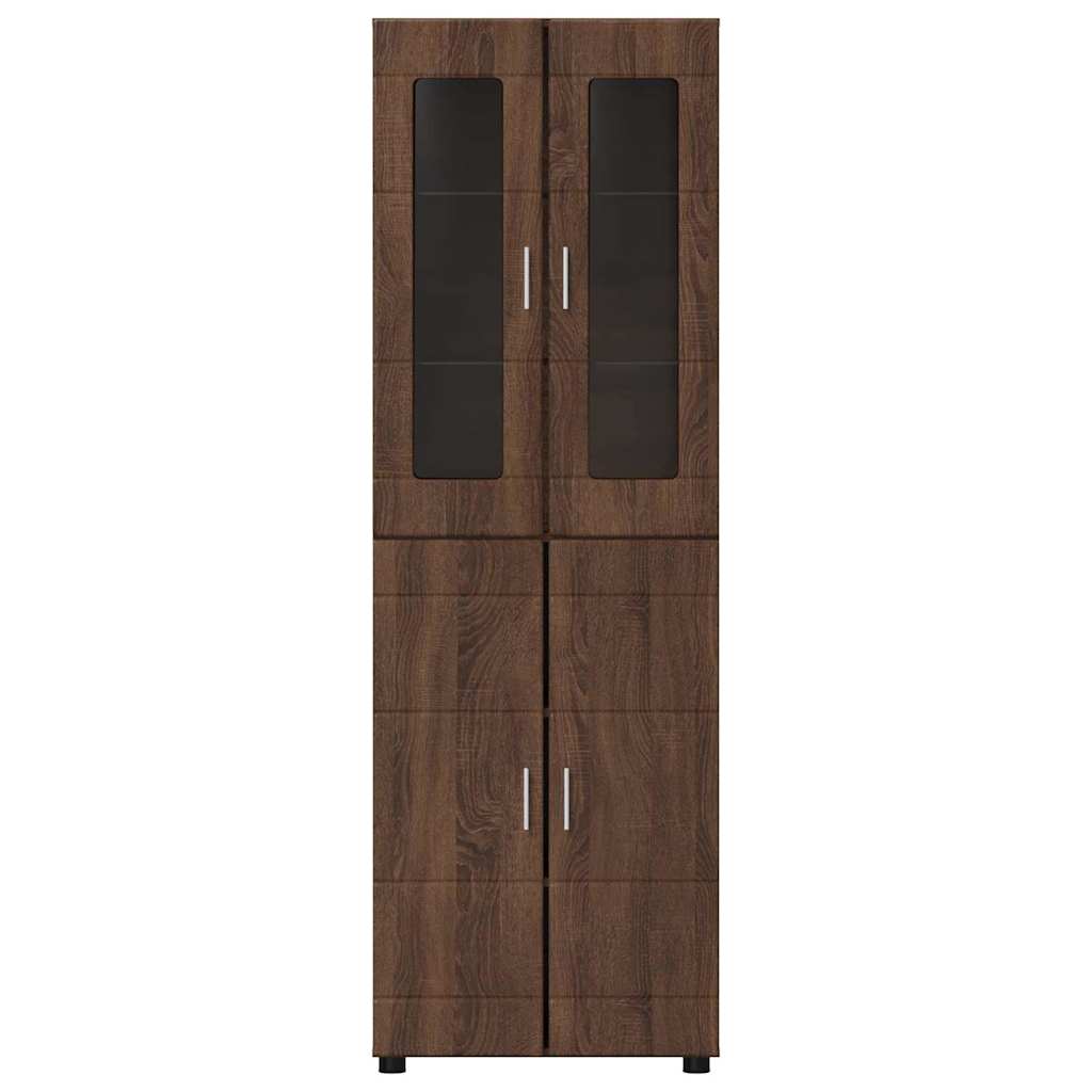 Credenza Rovere Marrone 60 x 35 x 182 cm Legno multistrato 3397921