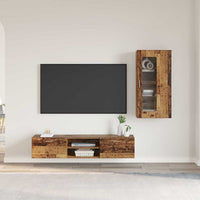 Set mobile TV con cassetto Legno vecchio Legno multistrato 3397932