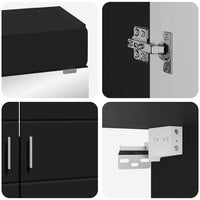 Set di mobili per il bagno TULUM Nero Legno multistrato 3398015