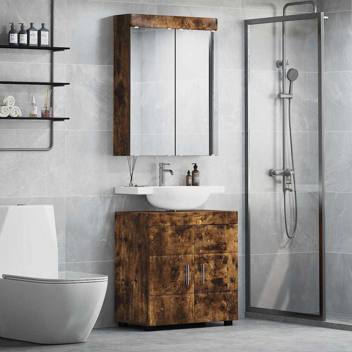 Set di mobili per il bagno TULUM Rovere fumé Legno multistrato 3398019