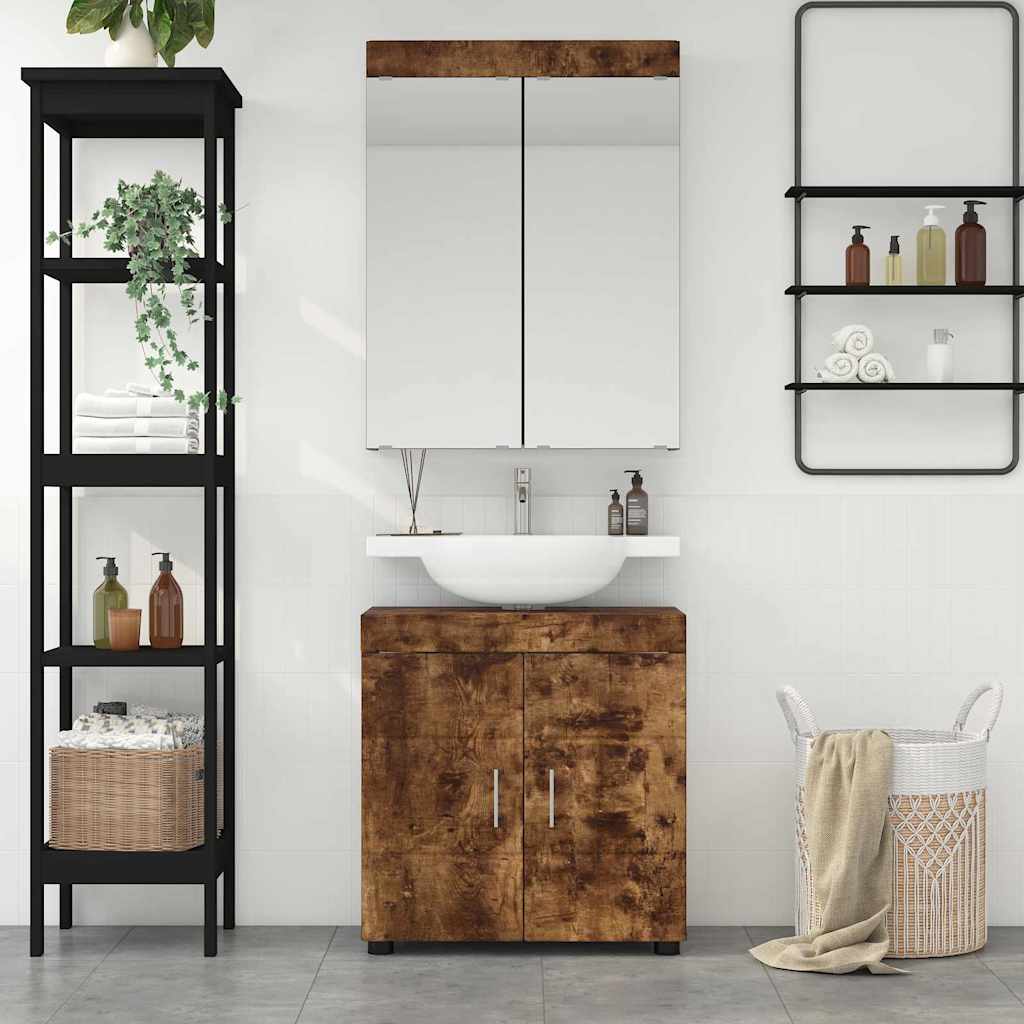 Set di mobili per il bagno TULUM Rovere fumé Legno multistrato 3398019