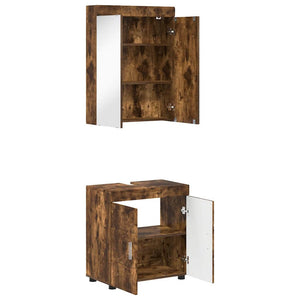 Set di mobili per il bagno TULUM Rovere fumé Legno multistrato 3398019