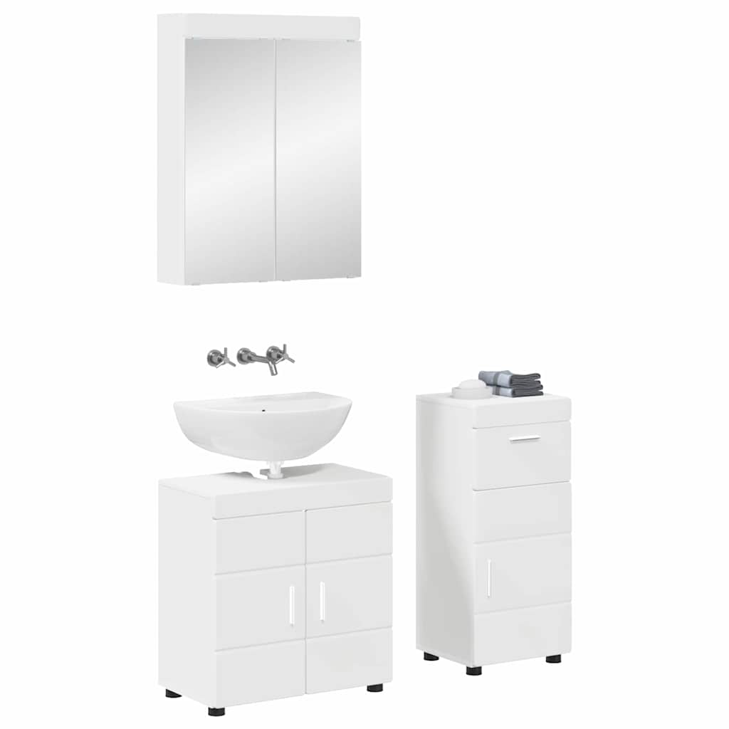 Set di mobili per il bagno TULUM Bianco Legno multistrato 3398024