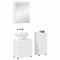 Set di mobili per il bagno TULUM Bianco Legno multistrato 3398024