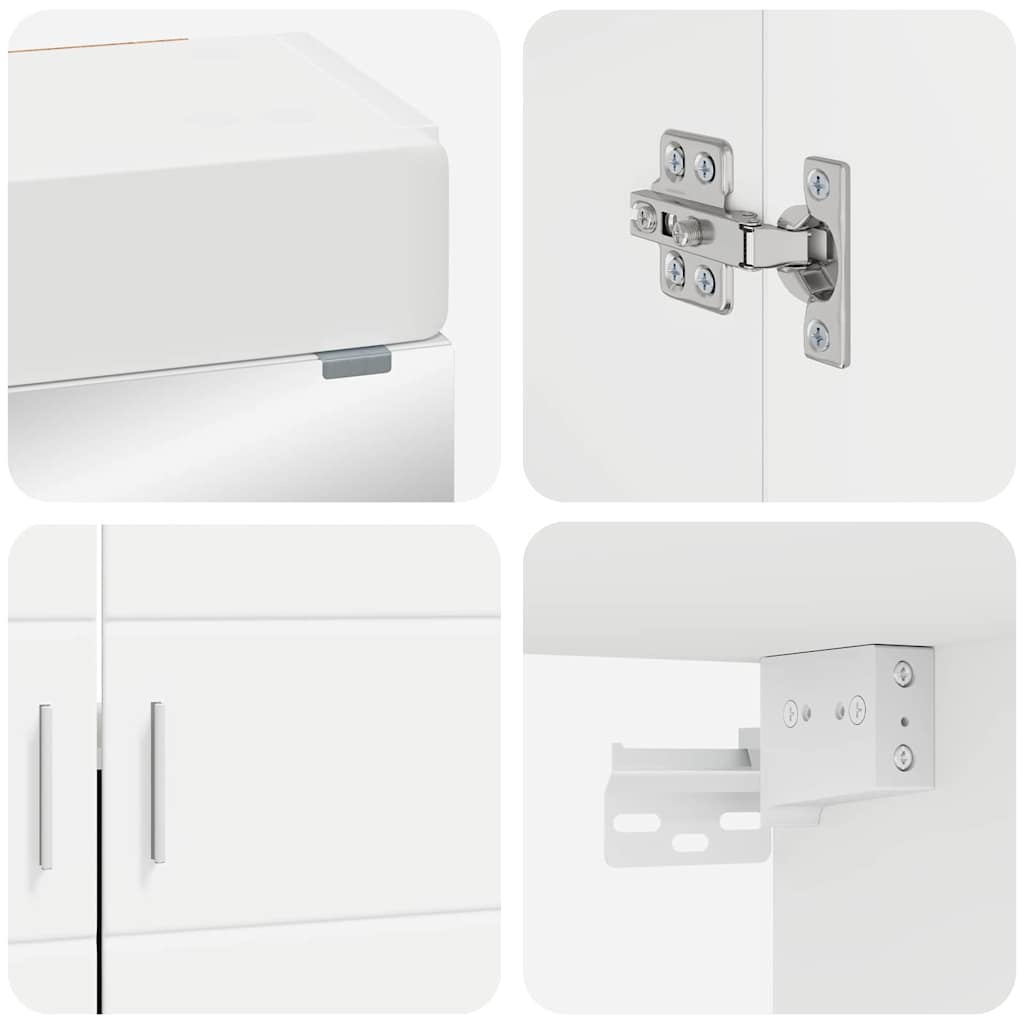 Set di mobili per il bagno TULUM Bianco Legno multistrato 3398044