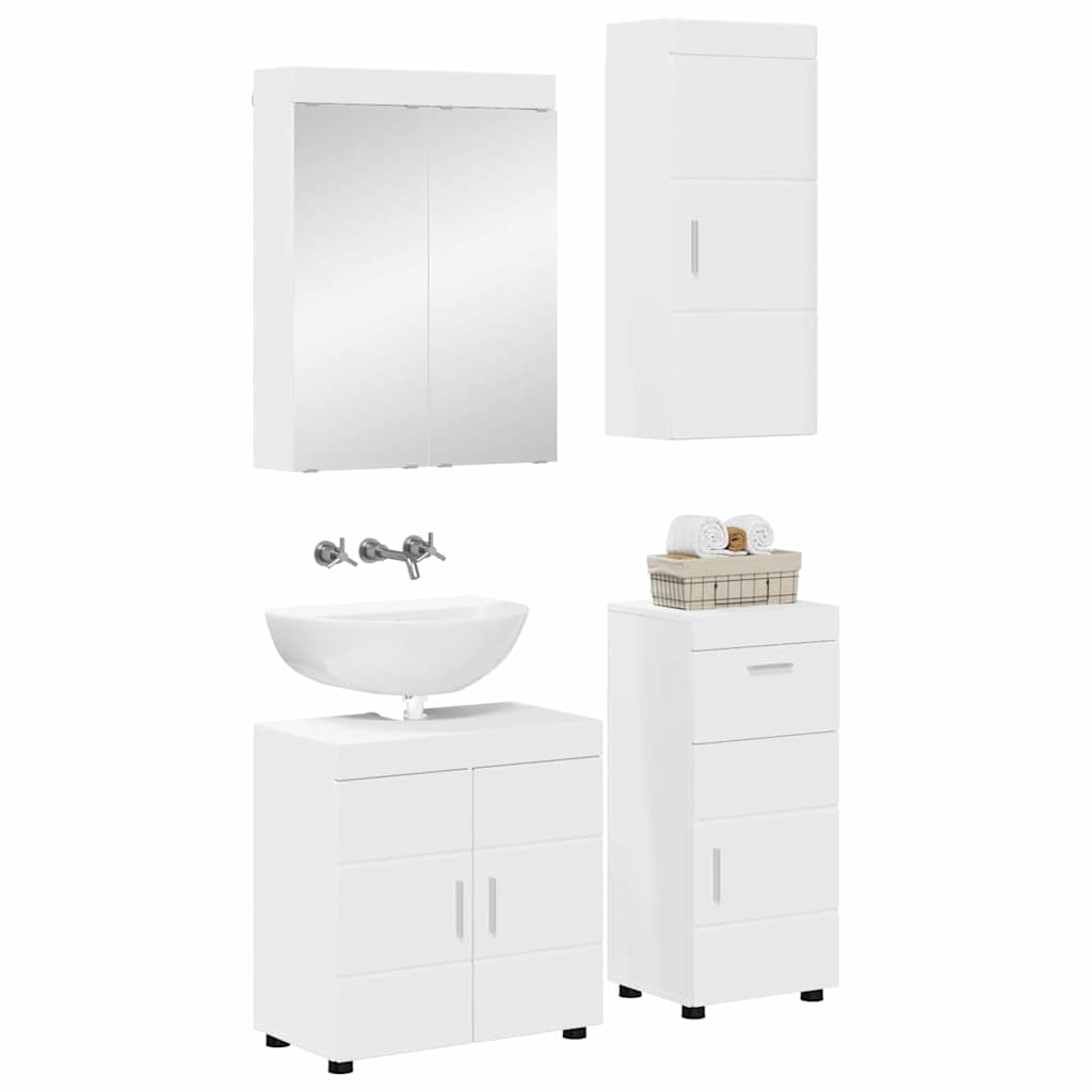 Set di mobili per il bagno TULUM Bianco Legno multistrato 3398044