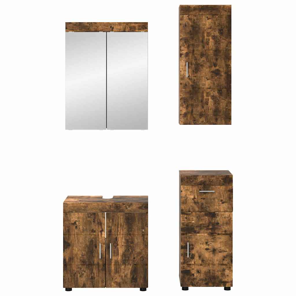 Set di mobili per il bagno TULUM Rovere fumé Legno multistrato 3398049