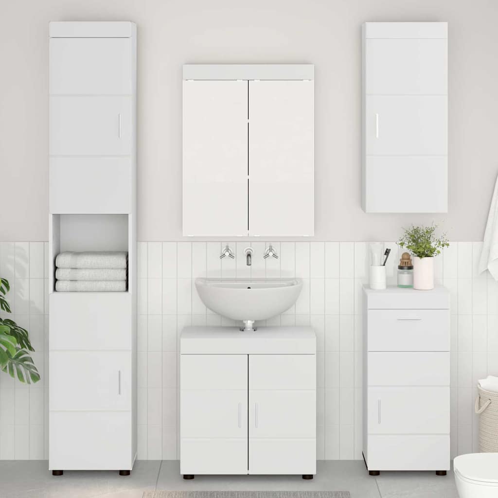 Set di mobili per il bagno TULUM Bianco Legno multistrato 3398054