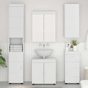 Set di mobili per il bagno TULUM Bianco Legno multistrato 3398054
