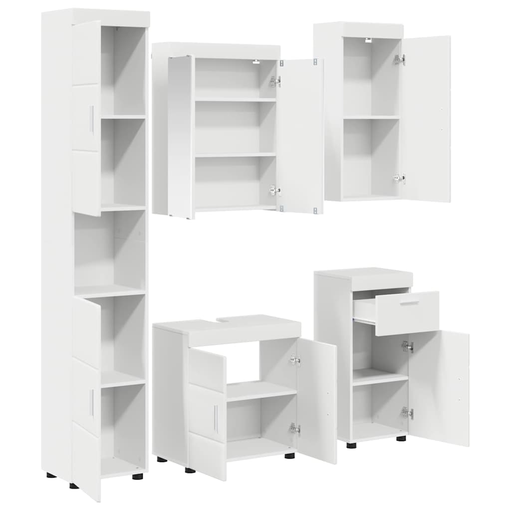 Set di mobili per il bagno TULUM Bianco Legno multistrato 3398054