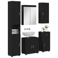 Set di mobili per il bagno TULUM Nero Legno multistrato 3398055
