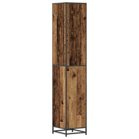 vidaXL Mobile da Bagno con porta Legno vecchio 35 x 37.5 x 188.5 cm