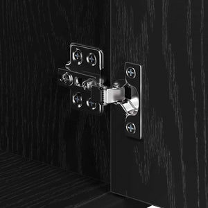 Mobile da Bagno con porta Rovere nero 35 x 37.5 x 188.5 cm 3402319