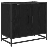 Set di mobili per il bagno 3 pcs Rovere nero 65 x 33 x 60 cm 3402328