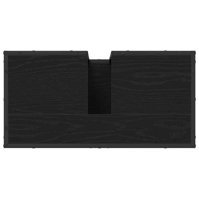 Set di mobili per il bagno 3 pcs Rovere nero 65 x 33 x 60 cm 3402328