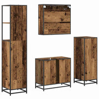 Set di mobili per il bagno 4 pcs Legno vecchio 65 x 33 x 60 cm 3402329