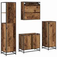 Set di mobili per il bagno 4 pcs Legno vecchio 65 x 33 x 60 cm 3402509
