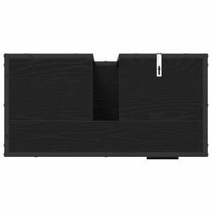 Set di mobili per il bagno 3 pcs Rovere Nero Legno multistrato 3402523