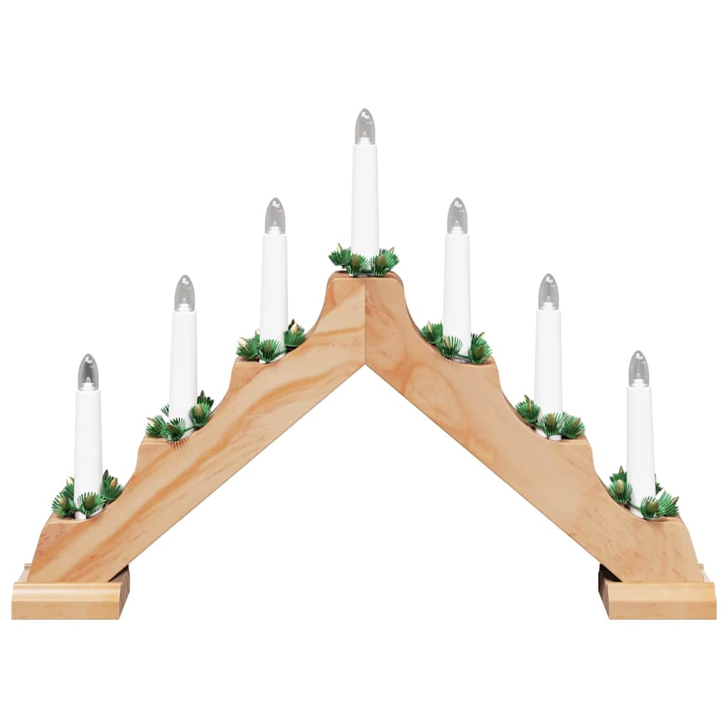 Ponte con Candele di Natale 3 pcs Marrone 39.5 x 5 x 29 cm 42019702