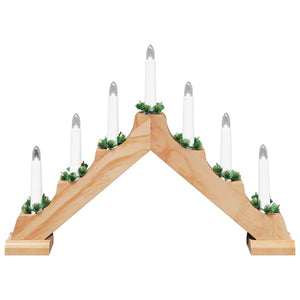 Ponte con Candele di Natale 3 pcs Marrone 39.5 x 5 x 29 cm 42019702
