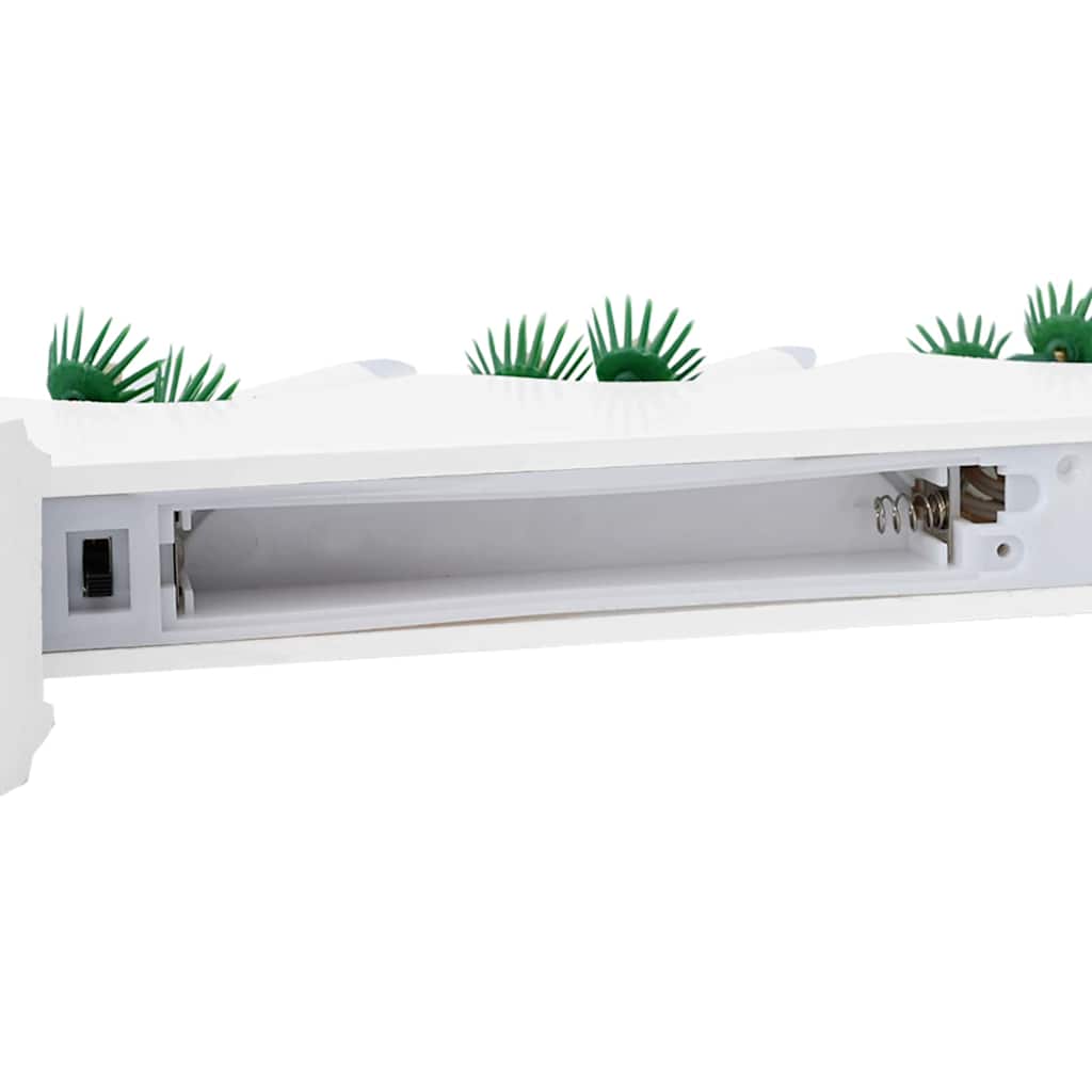 Ponte con Candele di Natale con 7 LED Bianco 39.5 x 5 x 29 cm 42019703