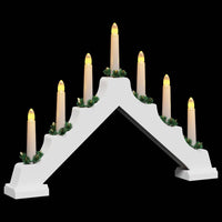Ponte con Candele di Natale 3 pcs Bianco 39.5 x 5 x 29 cm 42019704