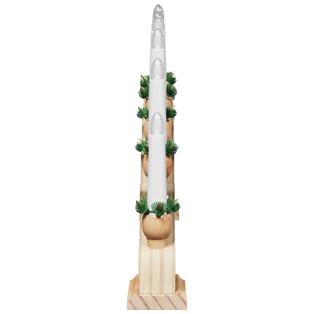 Arco di Candele di Natale con 10 Candele LED 3 pcs Marrone 42019708