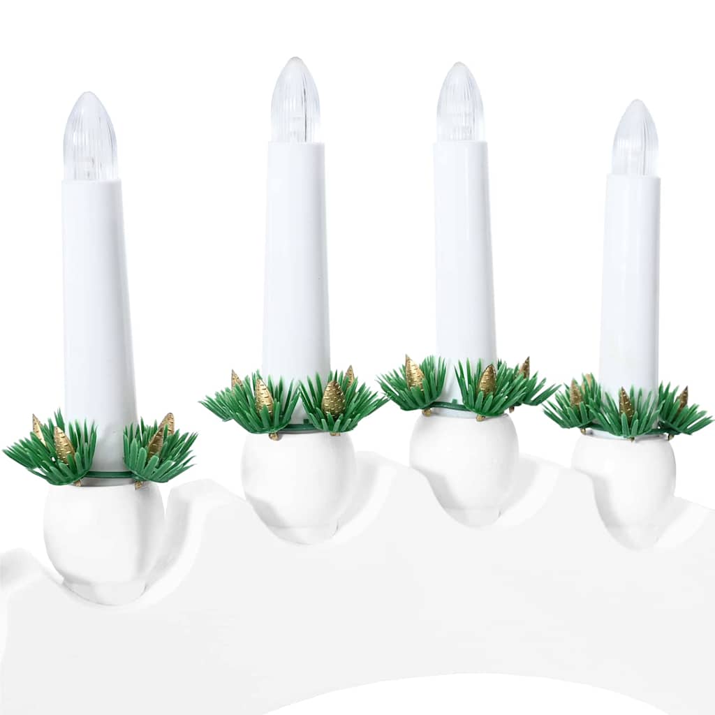 Arco di Candele di Natale con 10 Candele LED Bianco 42019709
