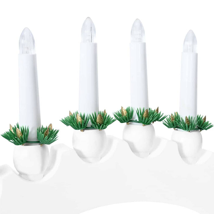Arco di Candele di Natale con 10 Candele LED Bianco 42019709