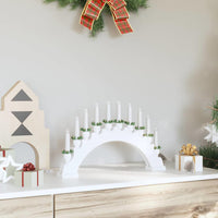 Arco di Candele di Natale con 10 Candele LED Bianco 42019709