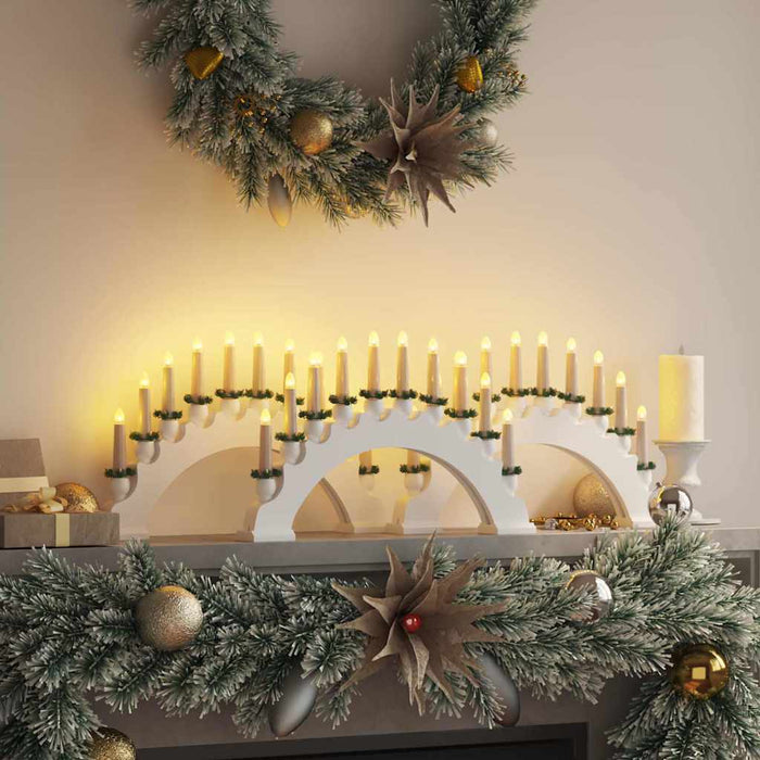 Arco di Candele di Natale con 10 Candele LED 3 pcs Bianco 42019710